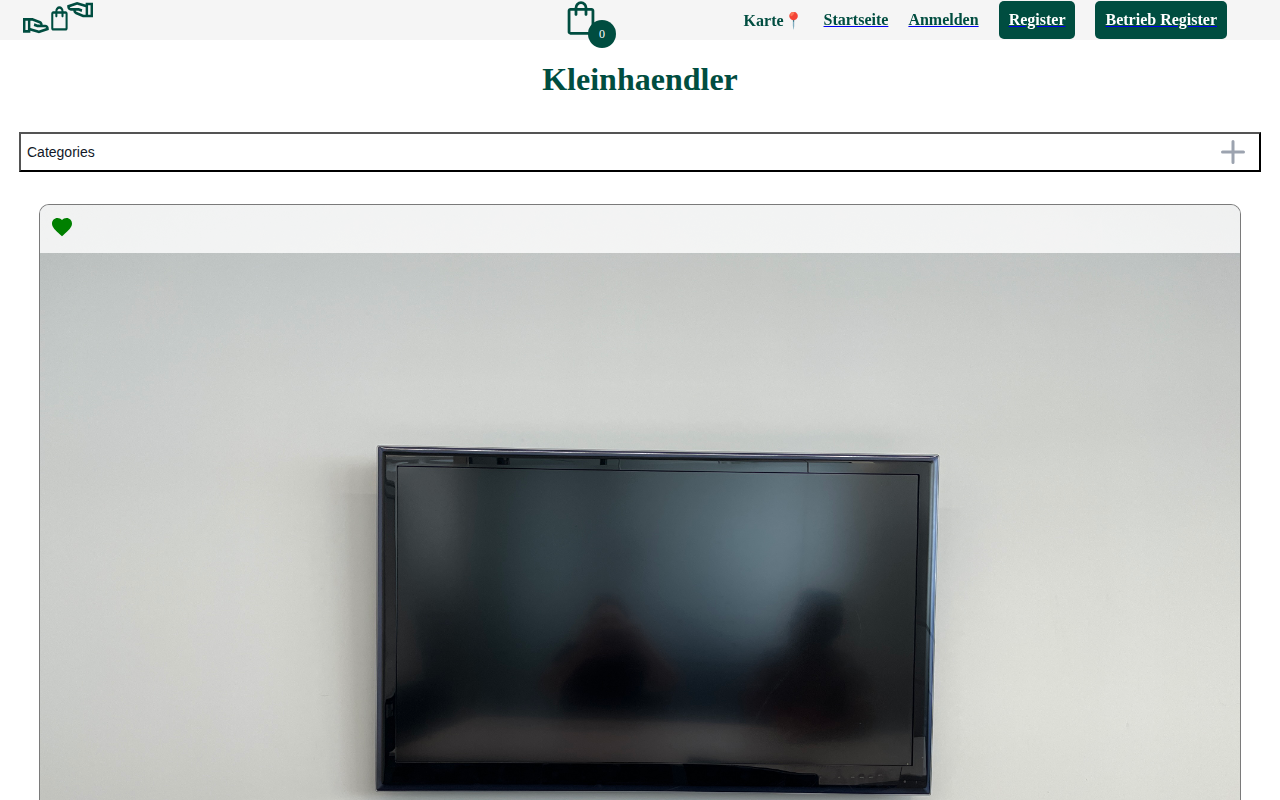 Kleinhaendler Web Platform Preview